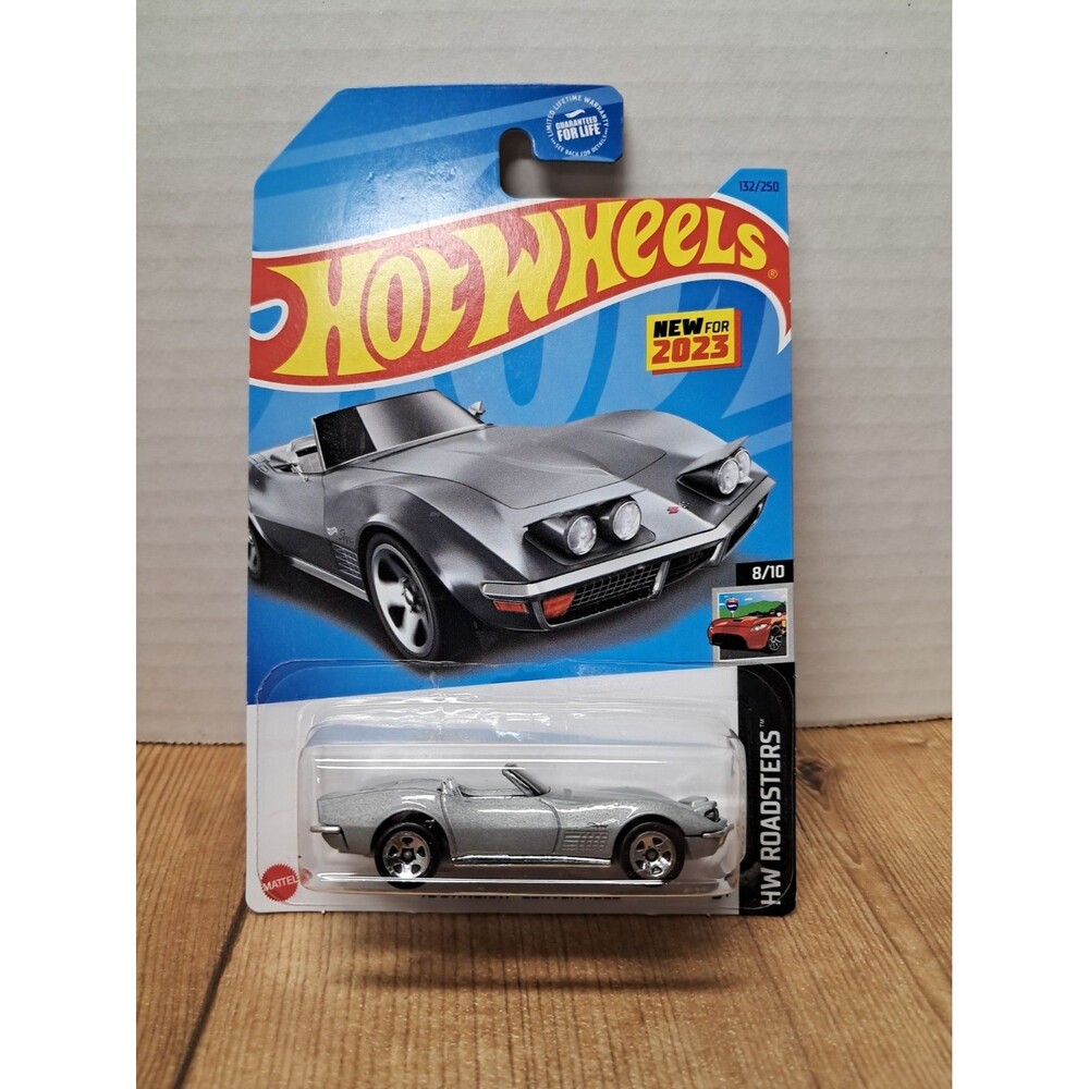 Hot Wheels '72 Corvette Stingray Convertible, Gray, HW Roadsters